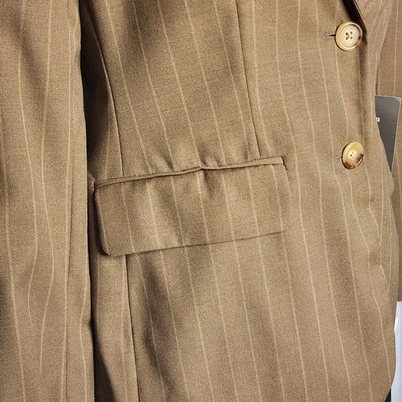Ralph Lauren, Brown Pin Stripe Blazer. Size: NWT! VINTAGE!!! - Picture 15 of 15